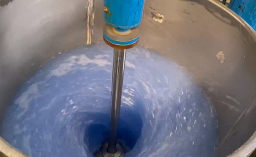 Stirring of epoxy resin