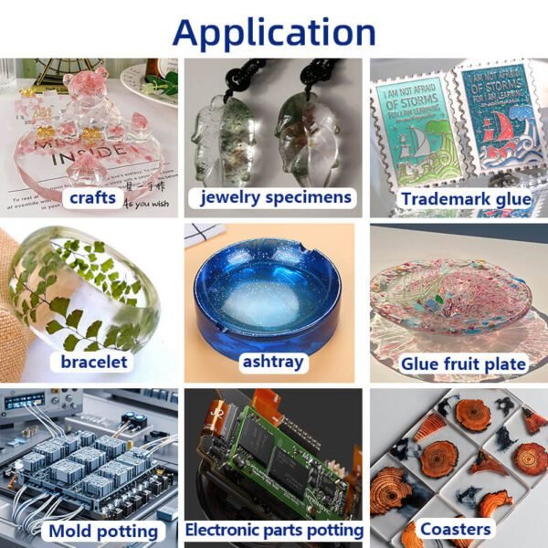 Epoxy Resin 1608AB-3D Specialized for crafts, jewelry specimens, logo drops, surface coating