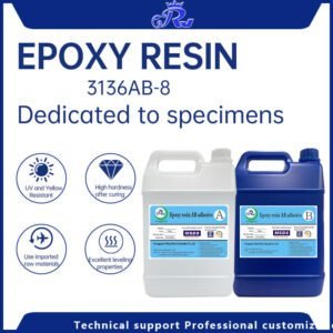 RW Epoxy Resin 3136AB-8 Is Used For Falling Water Stones, Crafts, Crystal Specimens, Plant Specimens, Insect Specimens