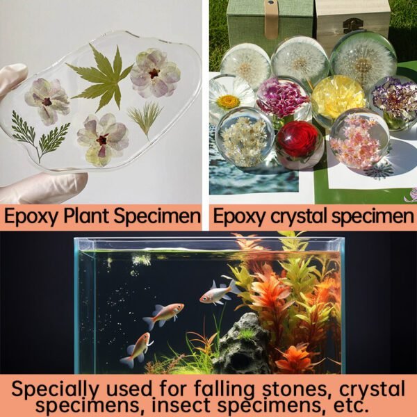RW Epoxy Resin 3136AB-8 Is Used For Falling Water Stones, Crafts, Crystal Specimens, Plant Specimens, Insect Specimens