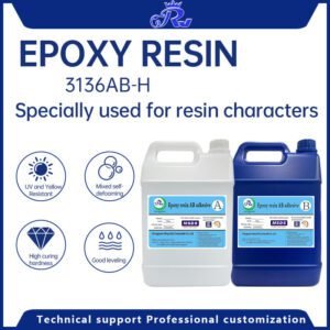 RW Epoxy Resin 3136AB-H Is Used For High - Grade Resin Letter Light - Emitting Letters, Crafts, Metalware Decorations Drop Glue, Nameplates, Magnetic Fridge Stickers