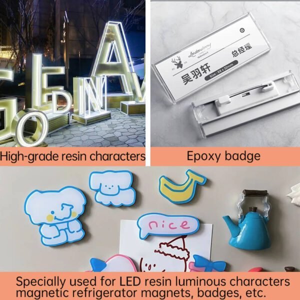 RW Epoxy Resin 3136AB-H Is Used For High - Grade Resin Letter Light - Emitting Letters, Crafts, Metalware Decorations Drop Glue, Nameplates, Magnetic Fridge Stickers
