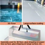 RW Epoxy Resin 3136AB-ML Is Used For 3D Flooring, Paper Box Surface Drop Glue, Large - Area Surface Drop Glue