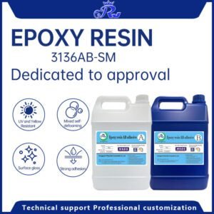 RW Epoxy Resin 3136AB-SM Is Used For Large Area, Marble Material, Fluid Painting, Door, Background Wall Surface Coating