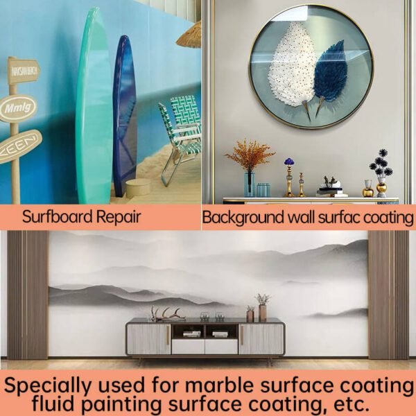 RW Epoxy Resin 3136AB-SM Is Used For Large Area, Marble Material, Fluid Painting, Door, Background Wall Surface Coating