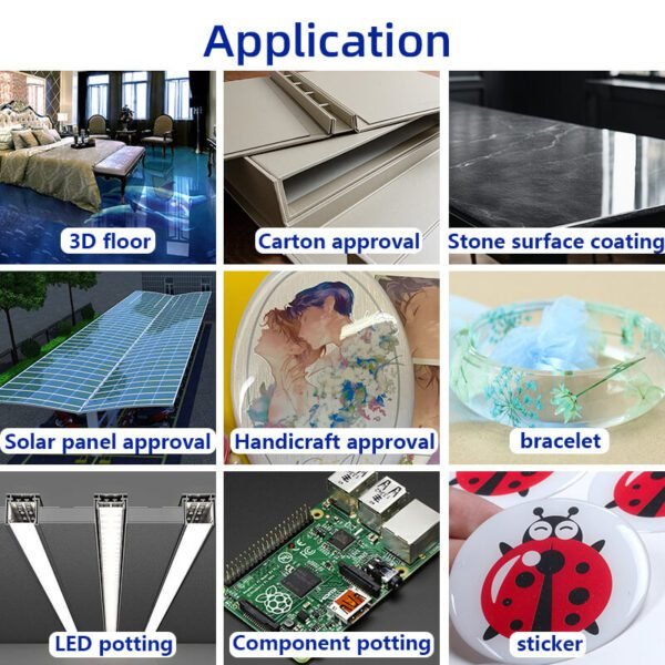 RW Epoxy Resin 3136AB-SX Is Used For 3D Flooring, Paper Box Surface Drop Glue, Large - Area Surface Drop Glue, Stone Surface Batch Coating