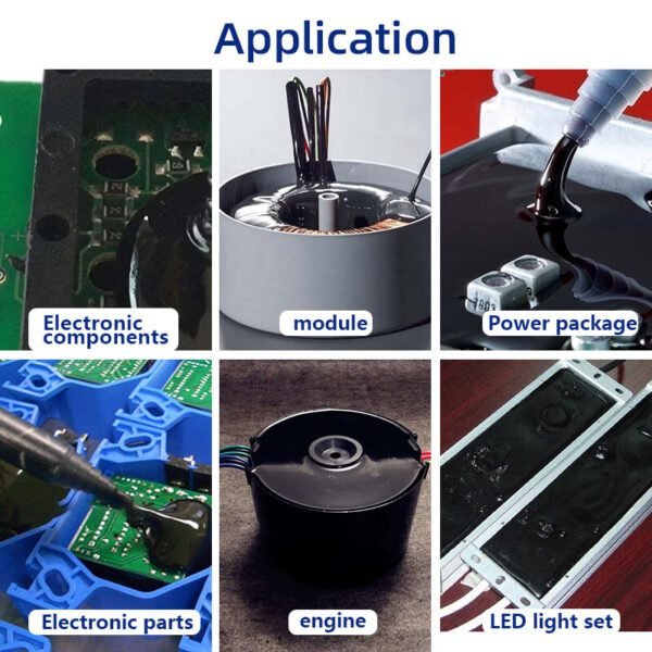 Epoxy resin 5050AB is specially used for machine filling, electronic component packaging, power package, mold filling