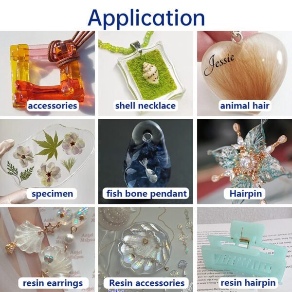 Epoxy resin 1608AB-12 is specially used for crafts, jewelry specimens, trademark drops, surface batch coating