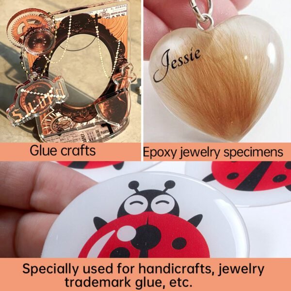 Epoxy resin 1608AB-12 is specially used for crafts, jewelry specimens, trademark drops, surface batch coating