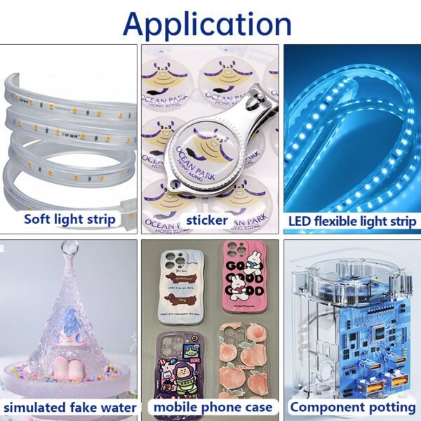 Polyurethane 1808AB can be a wide range of soft light belt LED, electronic circuit board packaging.