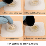 How to Layer UV Resin Without Bubbles or Shifting